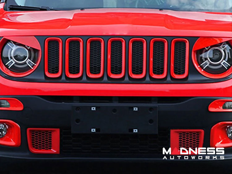 Jeep Renegade Front Bumper Frame Trim - Red